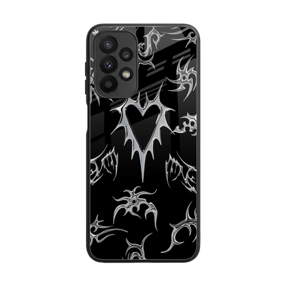 Metallic Love back phone cover | glass case for samsung galaxy a23