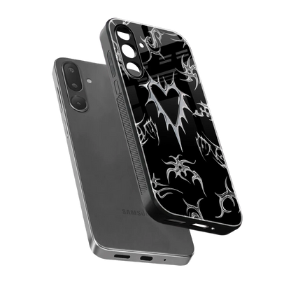 Metallic Love sleek samsung galaxy m36 5g cover with tempered glass back and TPU edges