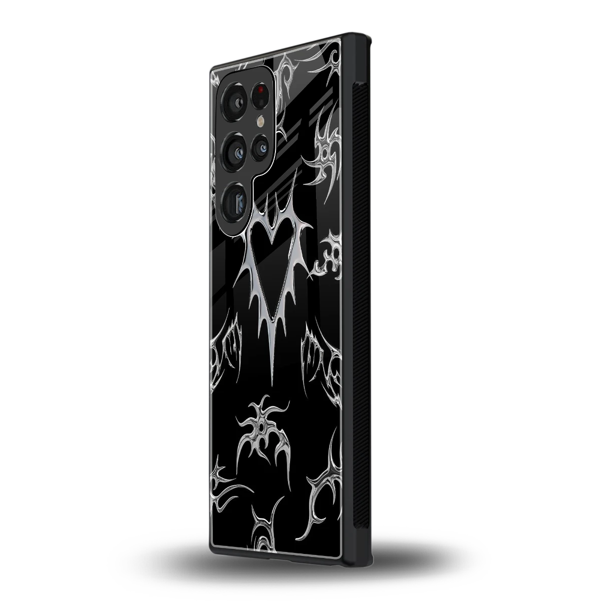 Metallic Love samsung galaxy s23 ultra mobile cover | shockproof glass phone case