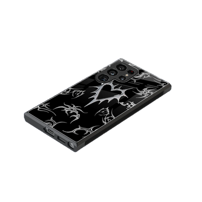 Metallic Love stylish phone case for samsung galaxy s23 ultra | glossy glass and slim fit