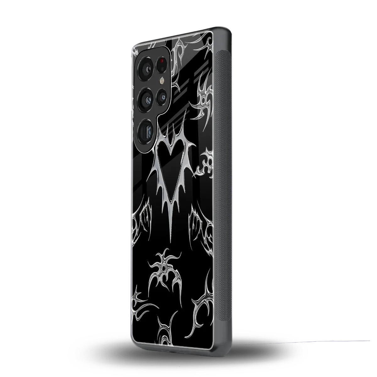 Metallic Love samsung galaxy s25 ultra mobile cover | shockproof glass phone case