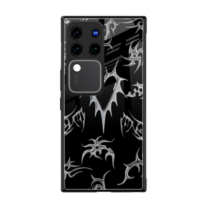Metallic Love back phone cover | glass case forvivo v30 pro