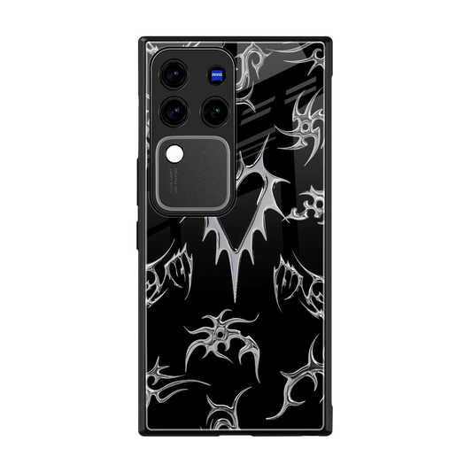 Metallic Love back phone cover | glass case forvivo v30 pro