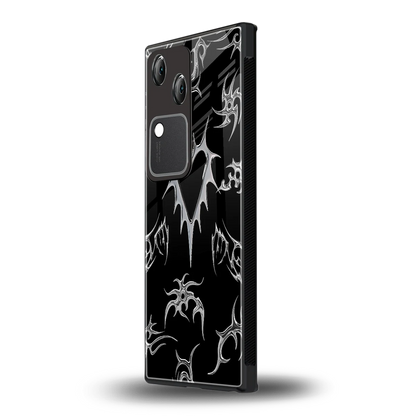 Metallic Love vivo v30 mobile cover | shockproof glass phone case
