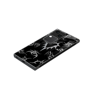 Metallic Love stylish phone case for vivo v30 | glossy glass and slim fit