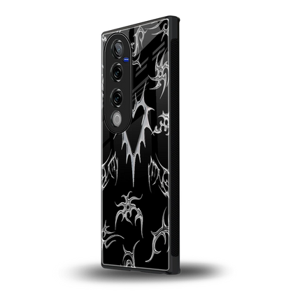 Metallic Love vivo v40 pro mobile cover | shockproof glass phone case