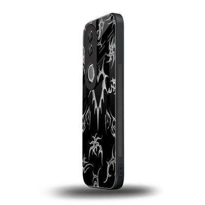 Metallic Love vivo v50 mobile cover | shockproof glass phone case