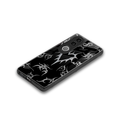 Metallic Love stylish phone case for vivo v50 | glossy glass and slim fit