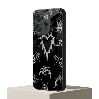 Metallic Love vivo v70 elite mobile cover | shockproof glass phone case