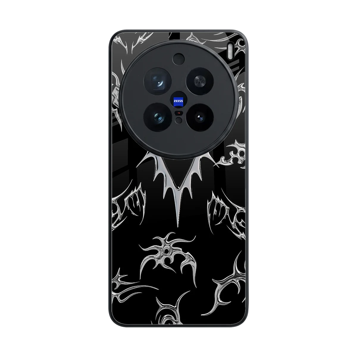 Metallic Love back phone cover | glass case for vivo x200 pro