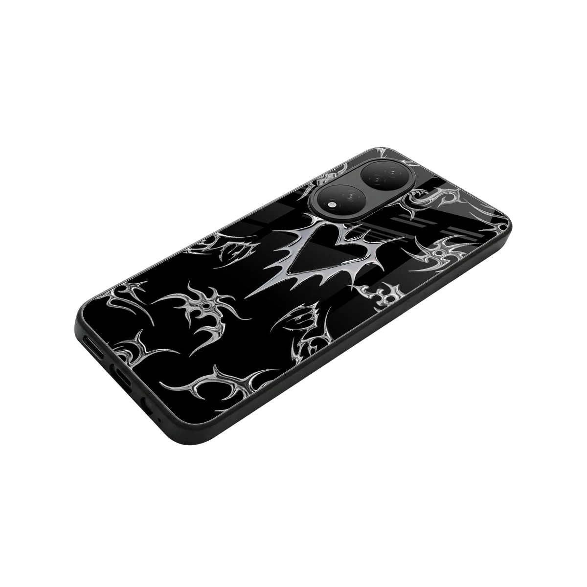 Metallic Love stylish phone case for Vivo-y100 | glossy glass and slim fit