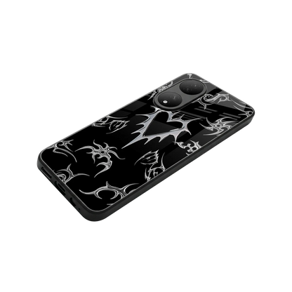 Metallic Love stylish phone case for Vivo-y100 | glossy glass and slim fit