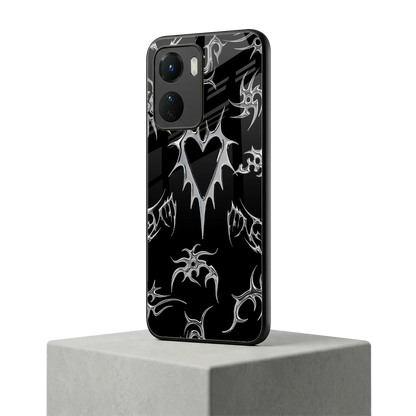 Metallic Love vivo y16 mobile cover | shockproof glass phone case