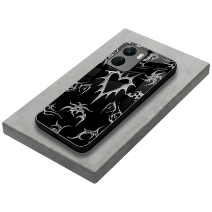 Metallic Love stylish phone case for vivo y16 | glossy glass and slim fit