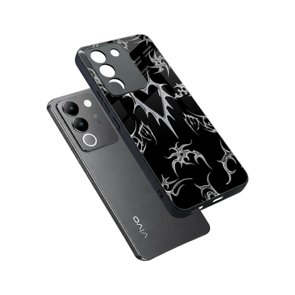 Metallic Love sleek vivo y200 5g cover with tempered glass back and TPU edges