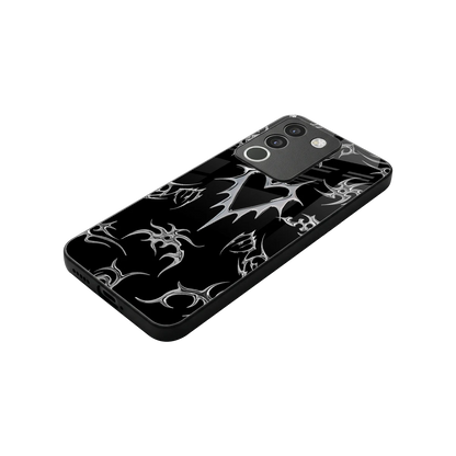 Metallic Love stylish phone case for vivo y200 5g | glossy glass and slim fit