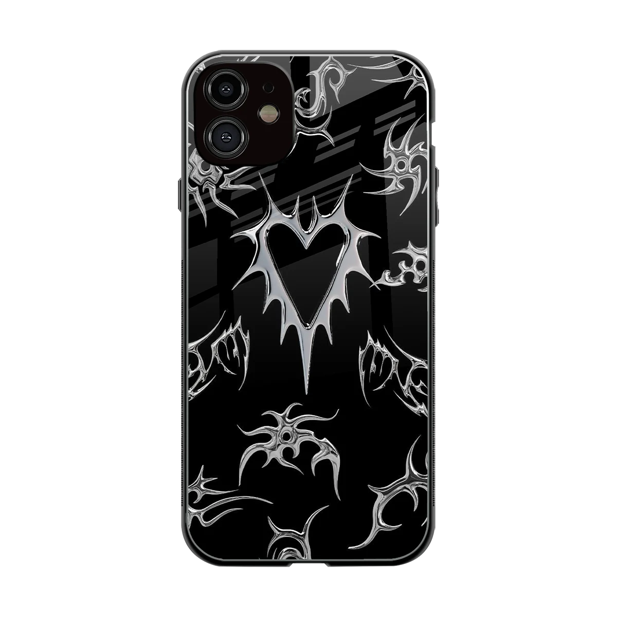 Metallic Love back phone cover | glass case for iphone 11