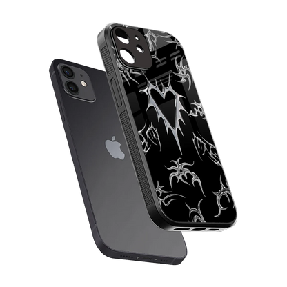 Metallic Love sleek iphone 12 cover with tempered glass back and TPU edges