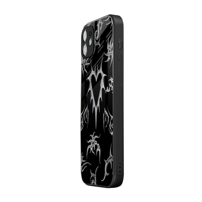 Metallic Love iphone 12 mobile cover | shockproof glass phone case