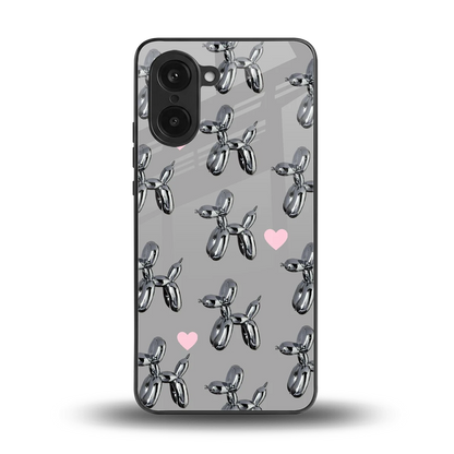 Metallic Pup back phone cover | glass case for oneplus nord ce5 5g