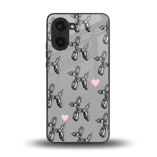Metallic Pup back phone cover | glass case for oneplus nord ce5 5g