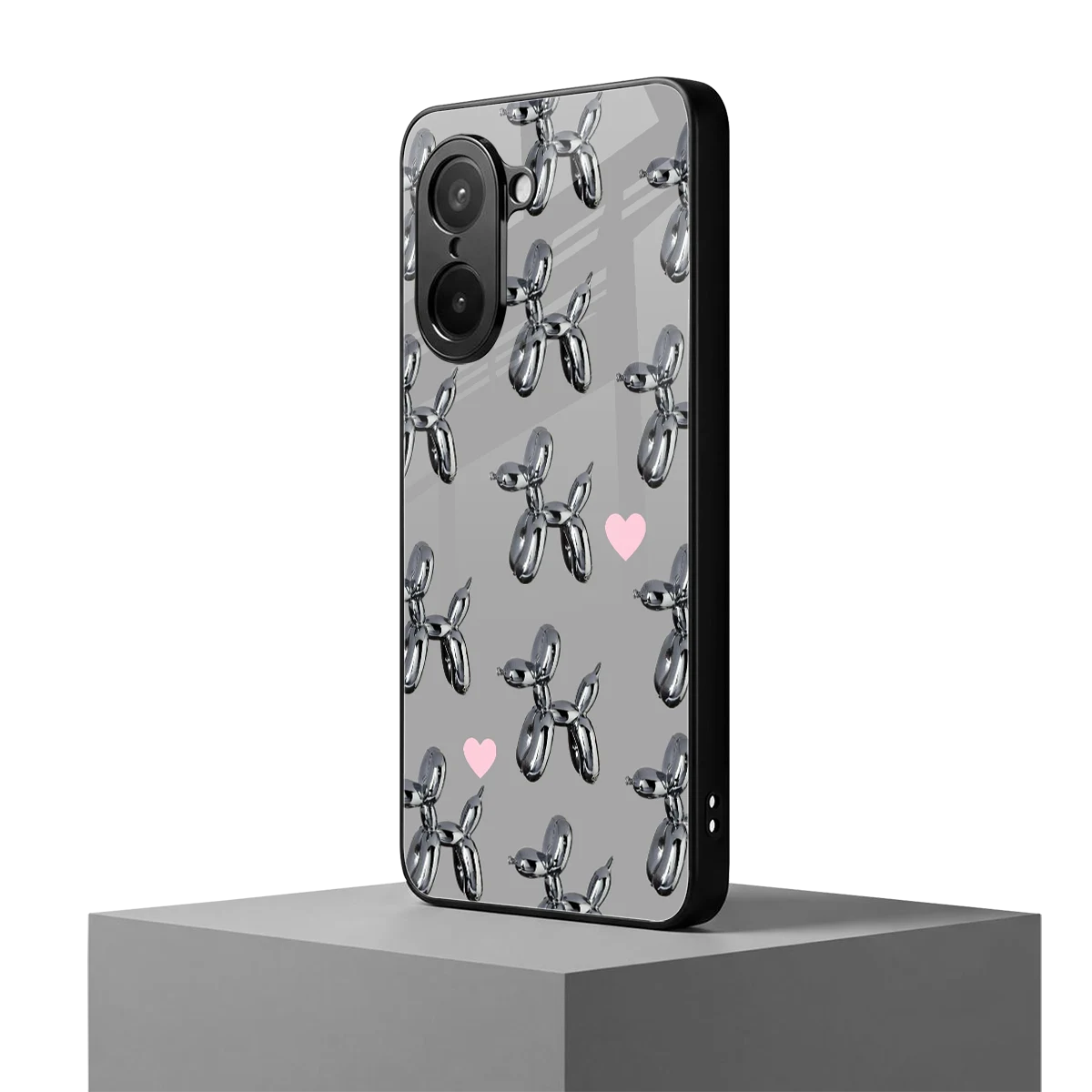 Metallic Pup oneplus nord ce5 5g mobile cover | shockproof glass phone case