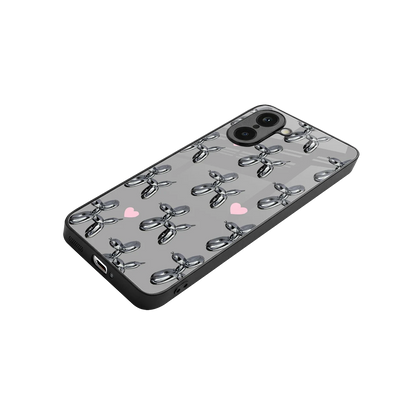 Metallic Pup stylish phone case for oneplus nord ce5 5g | glossy glass and slim fit