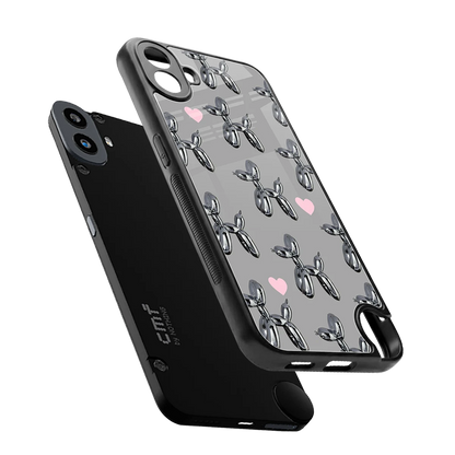 Metallic Pup sleek cmf nothing phone 1 cover with tempered glass back and TPU edges