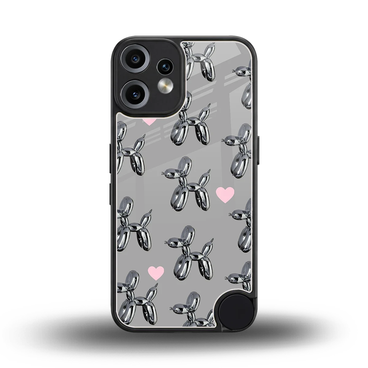 Metallic Pup back phone cover | glass case for cmf nothing phone 2 pro