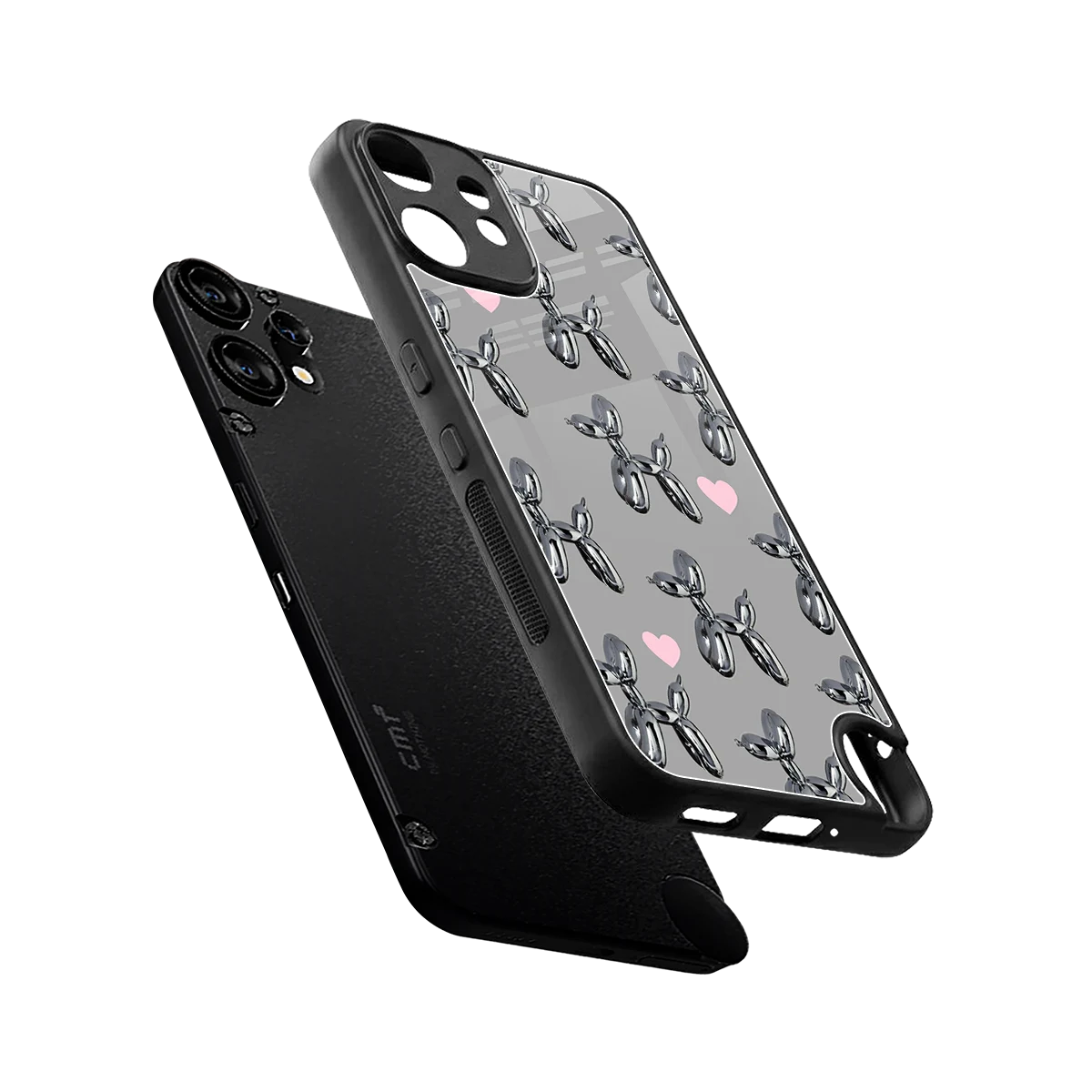 Metallic Pup sleek cmf nothing phone 2 pro cover with tempered glass back and TPU edges