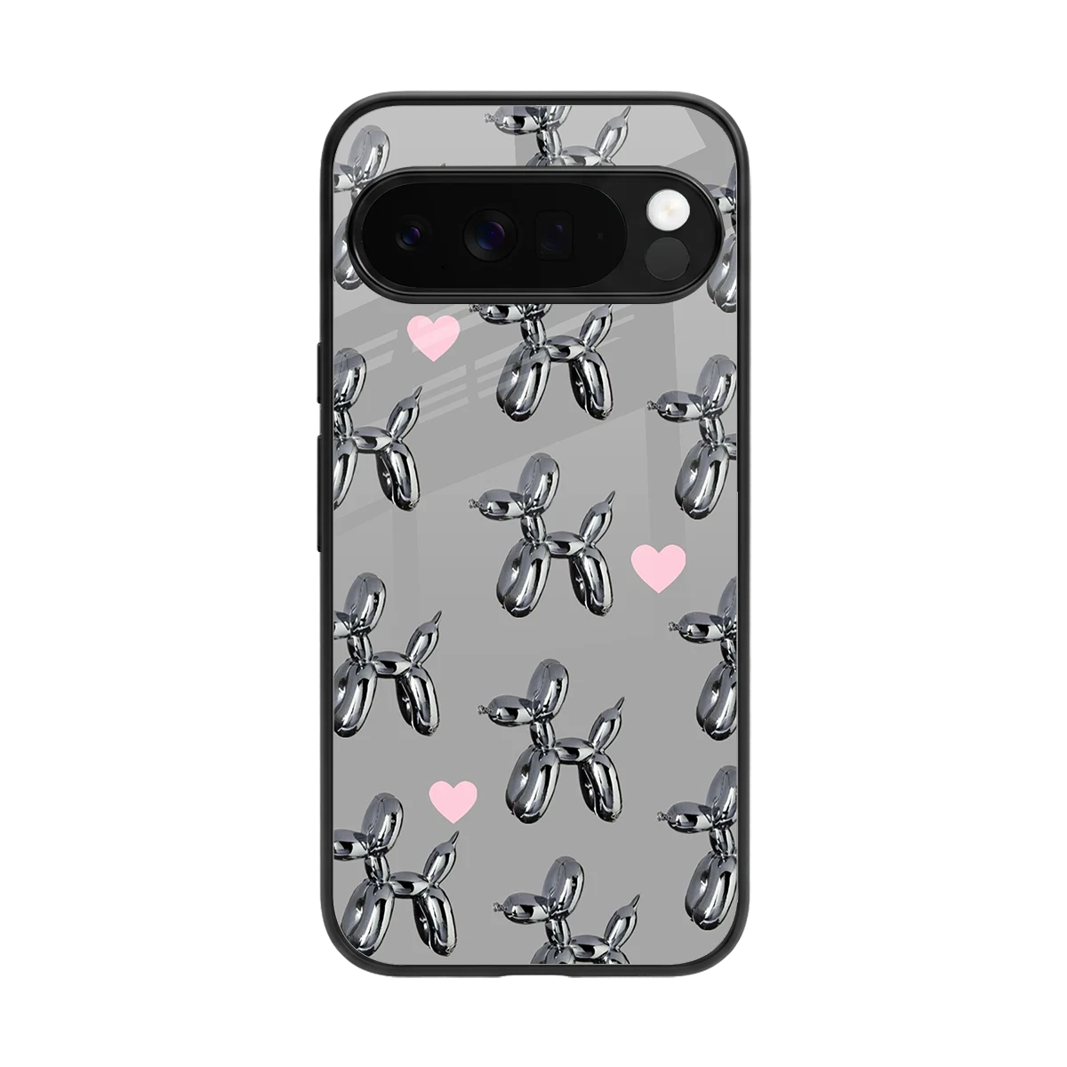 Metallic Pup back phone cover | glass case for google pixel 10 pro xl