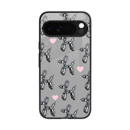 Metallic Pup back phone cover | glass case for google pixel 10 pro xl