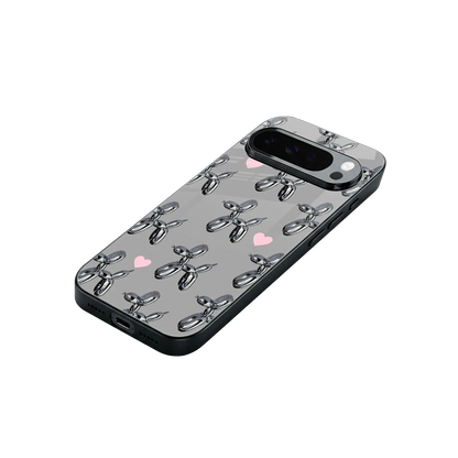 Metallic Pup stylish phone case for google pixel 10 pro xl | glossy glass and slim fit