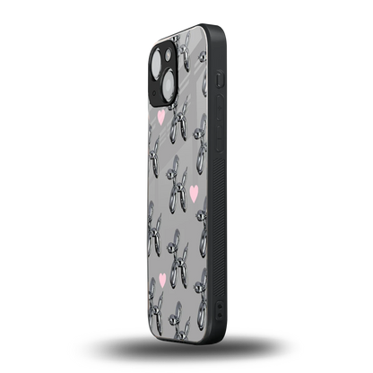 Metallic Pup iphone 13 mini mobile cover | shockproof glass phone case