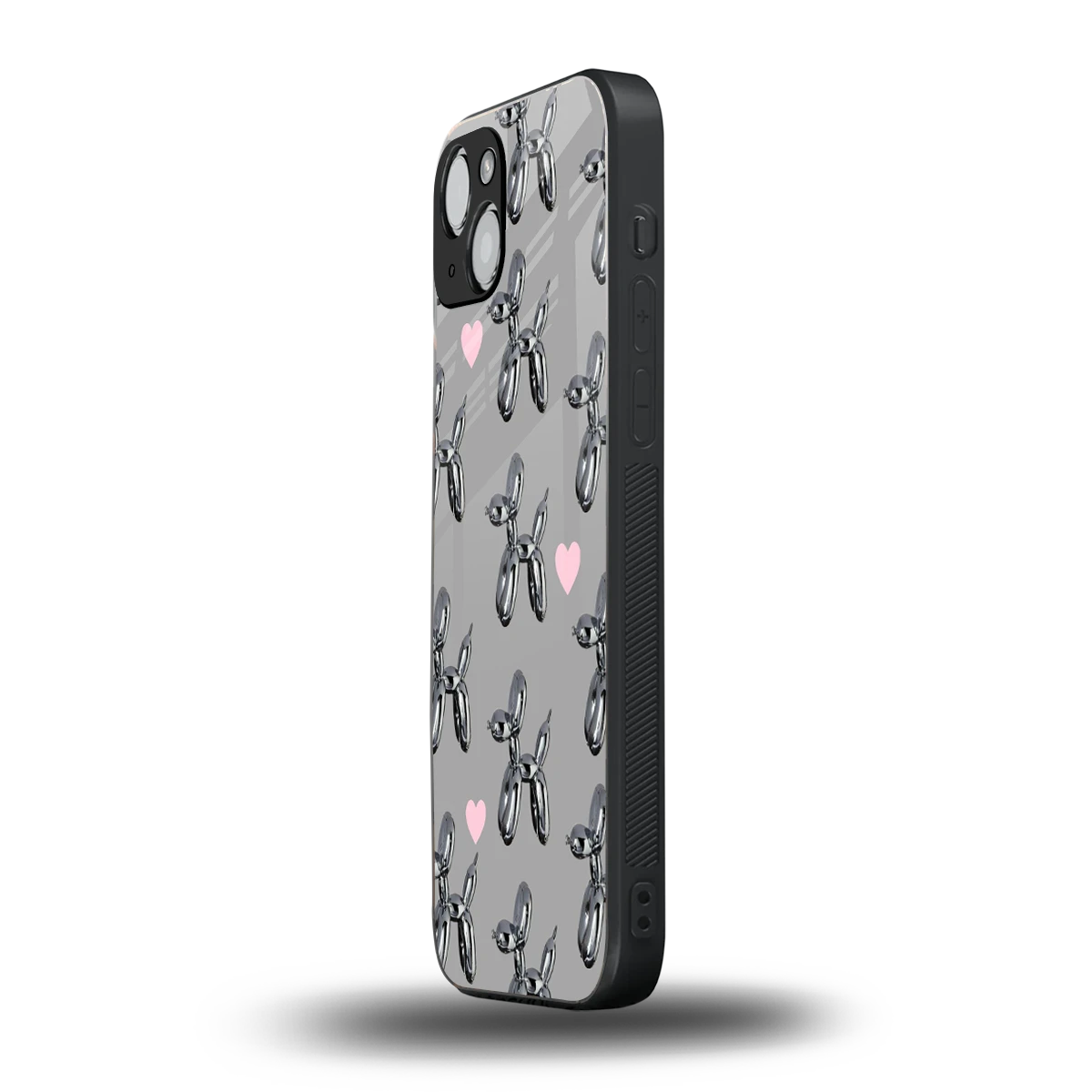 Metallic Pup iphone 13 mobile cover | shockproof glass phone case