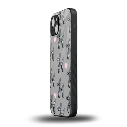 Metallic Pup iphone 13 mobile cover | shockproof glass phone case