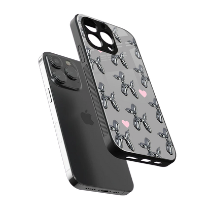 Metallic Pup iphone xs mobile cover | shockproof glass phone case