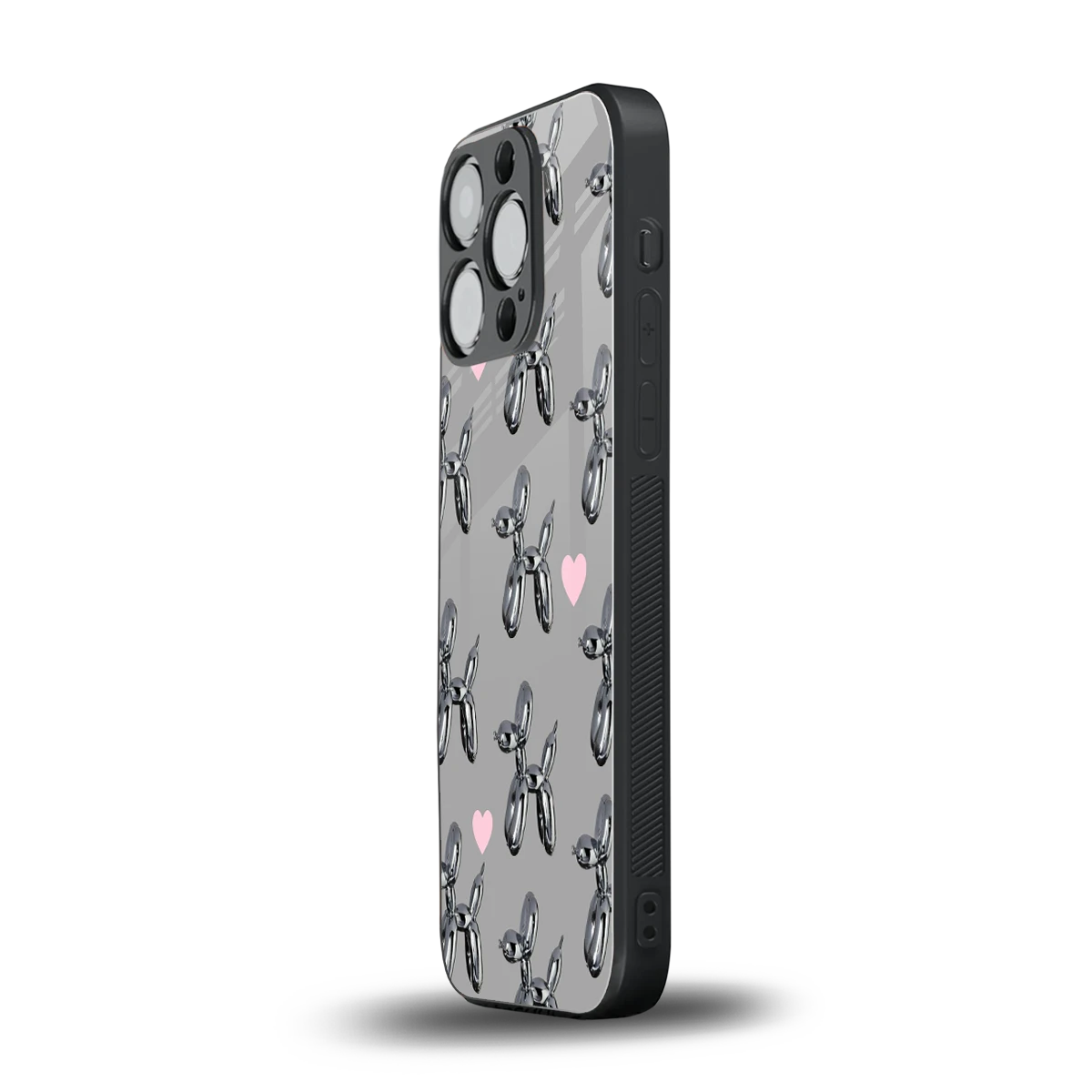 Metallic Pup iphone 16 pro mobile cover | shockproof glass phone case