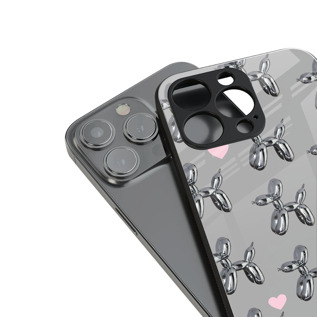 Metallic Pup Phone Case for Iphone 16 | Glass Case