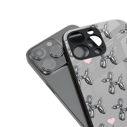 Metallic Pup stylish phone case for iphone xs | glossy glass and slim fit