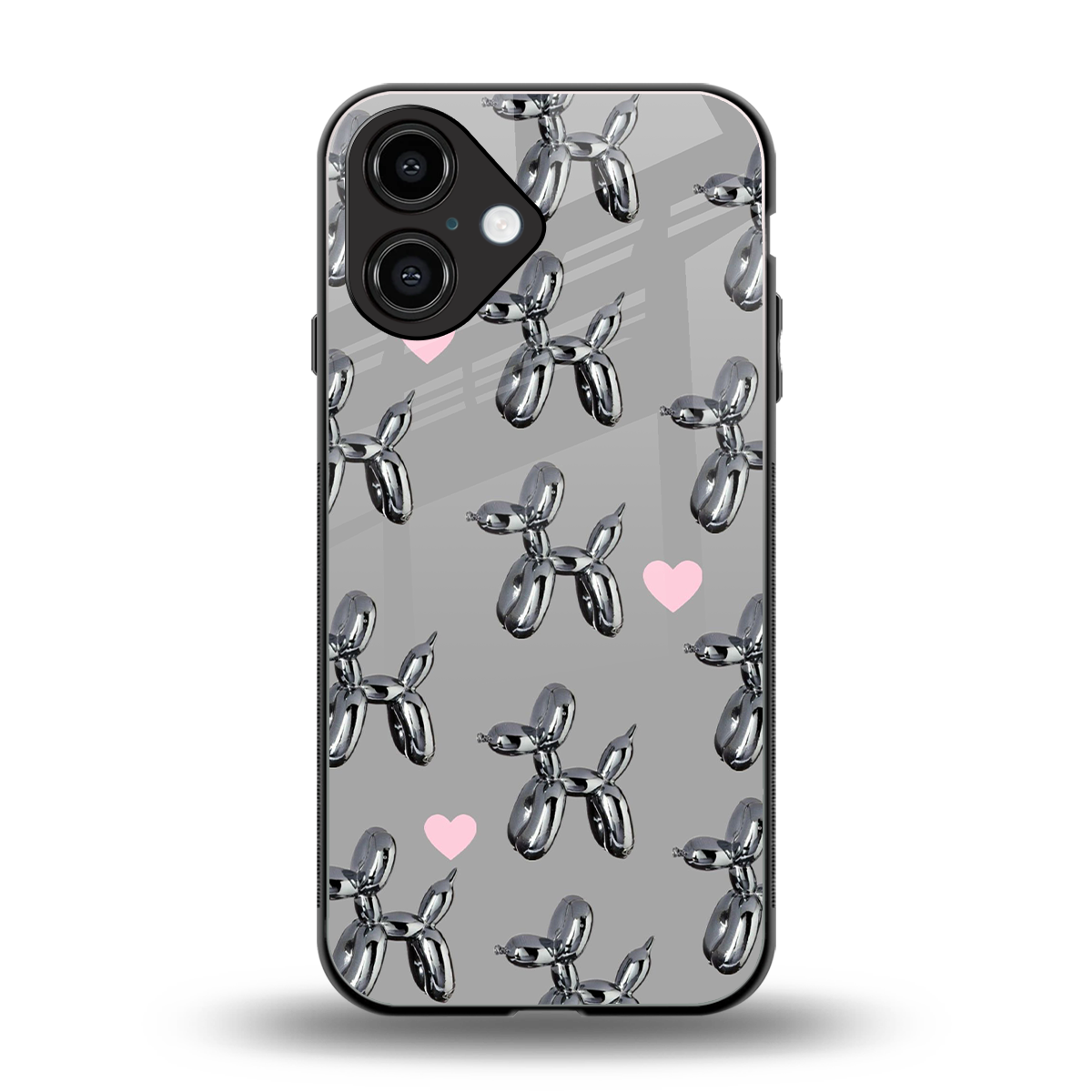Metallic Pup Phone Case for Iphone 16 | Glass Case