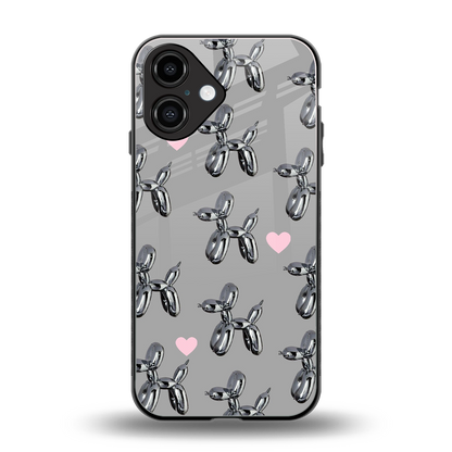 Metallic Pup Phone Case for Iphone 16 | Glass Case