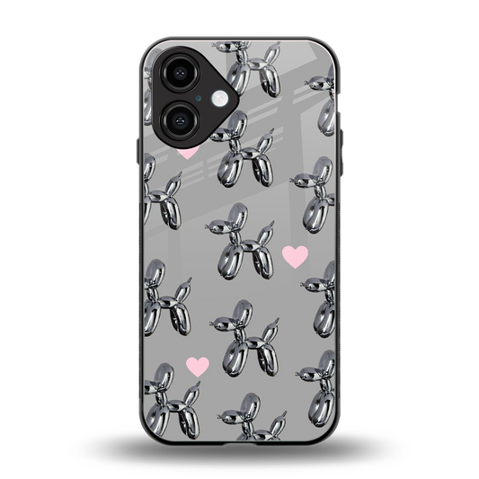 Metallic Pup Phone Case for Iphone 16 | Glass Case
