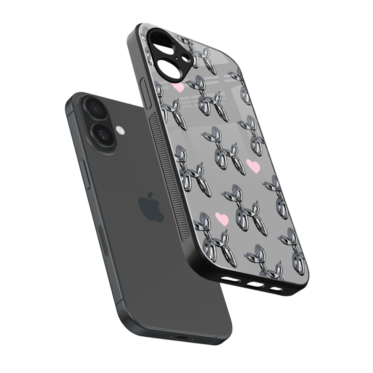 Metallic Pup Phone Case for Iphone 16 | Glass Case