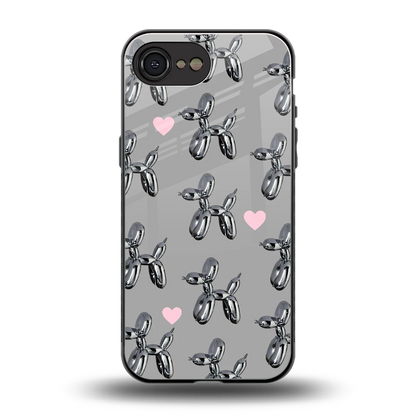 Metallic Pup back phone cover | glass case for iphone 17e