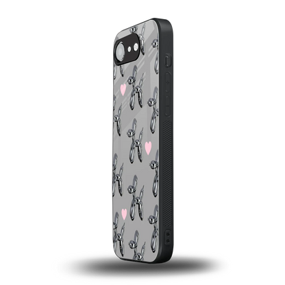 Metallic Pup iphone 16e mobile cover | shockproof glass phone case