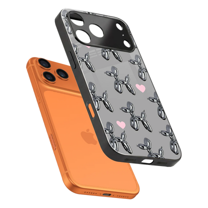 Metallic Pup sleek iphone 17 pro max cover with tempered glass back and TPU edges