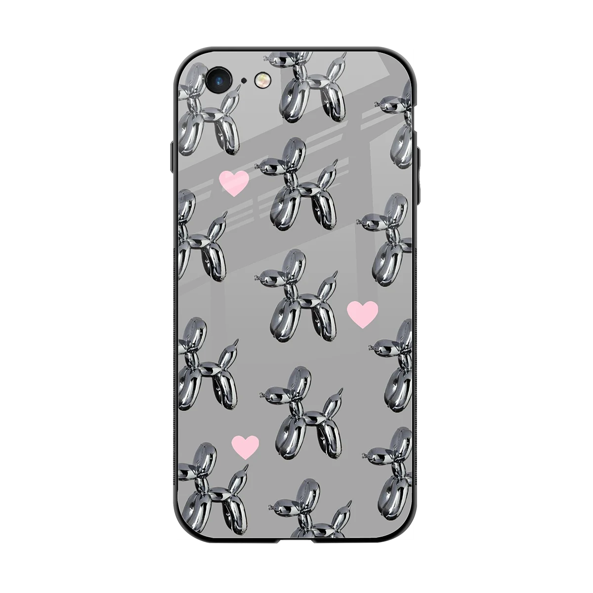 Metallic Pup back phone cover | glass case for iphone 6