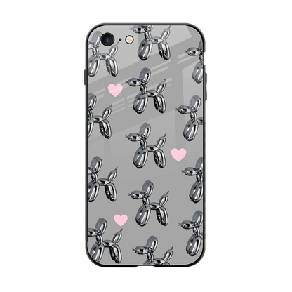 Metallic Pup back phone cover | glass case for iphone 6s
