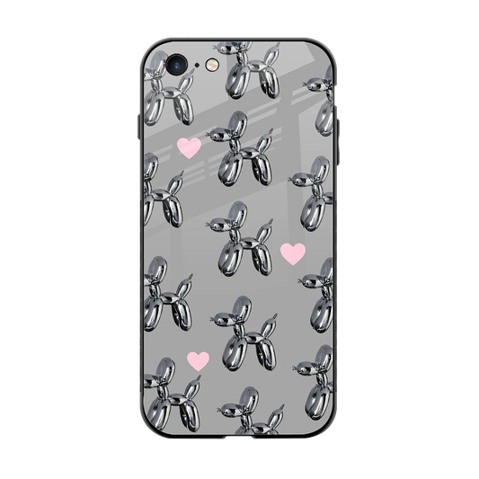 Metallic Pup back phone cover | glass case for iphone 6s